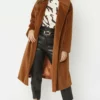 JAYLEY Chocolate Faux Fur Coat