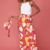 JAYLEY Florence Floral Maxi Wrap Skirt