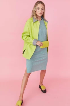 JAYLEY Green Angelina Oversized Shacket