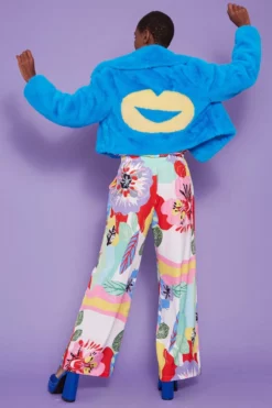 JAYLEY Handmade Eco Faux Fur Love Jacket