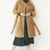 JAYLEY Mocha Faux Fur Coat