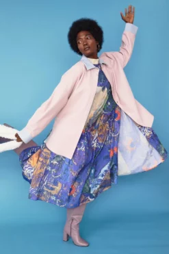 JAYLEY Pink Angelina Oversized Shacket