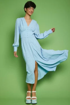 JAYLEY Silk Blend Duchess Dress