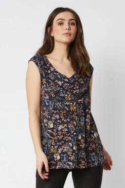 JAYLEY Silk Rayon Blouse