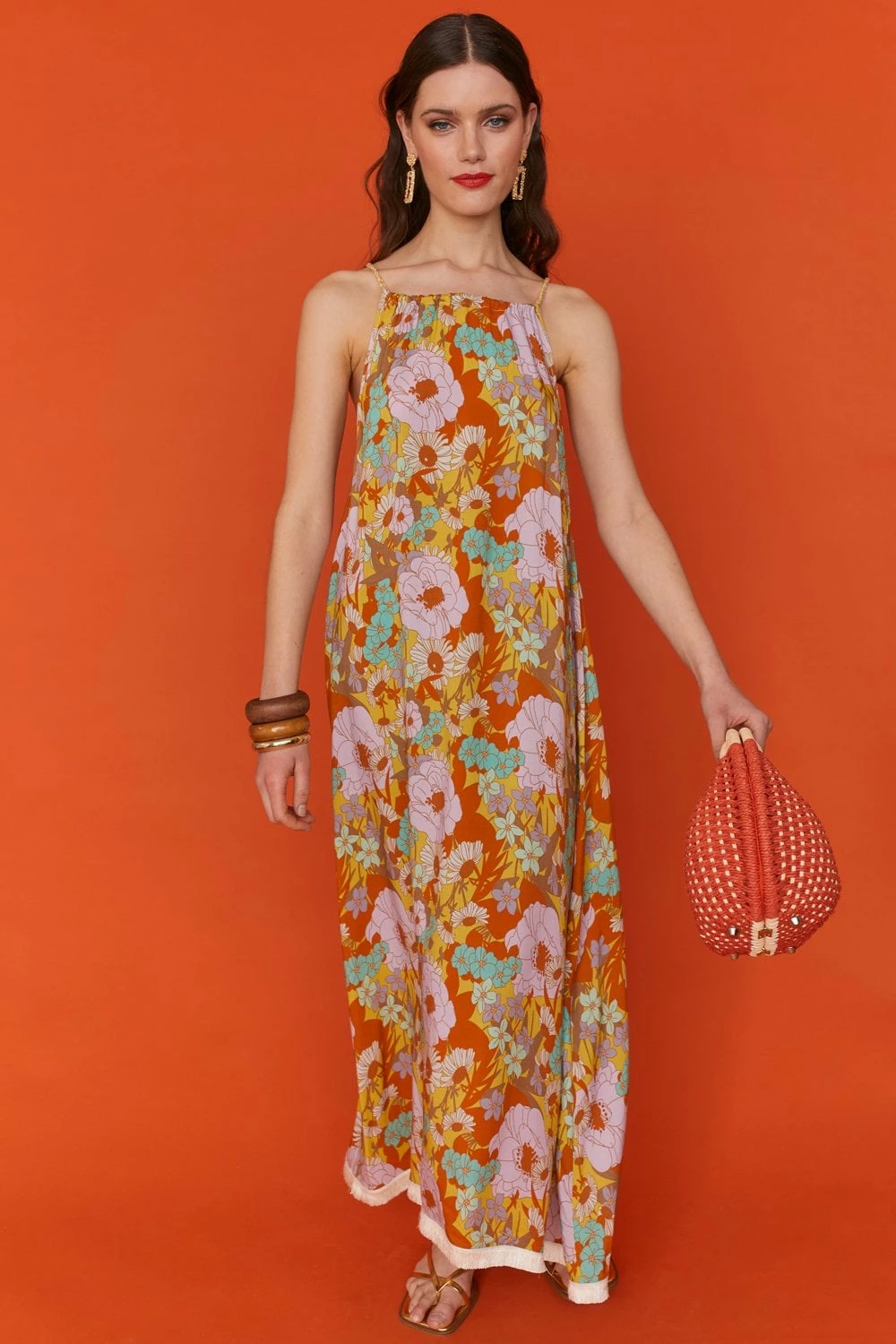 JAYLEY Sustainable Rose Petal Maxi Dress - Image 2