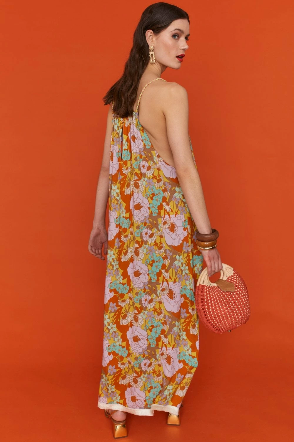 JAYLEY Sustainable Rose Petal Maxi Dress - Image 3