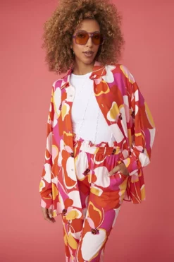 JAYLEY Tencel Blend Florence Shirt Dress