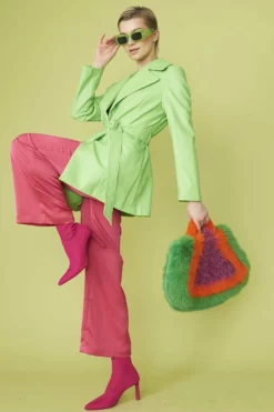 JAYLEY The Limelight Short Jacket With Belt